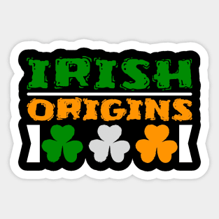 Irish Origins Tees for the Feast of Saint Patrick-Lá Fhéile Pádraig Sticker